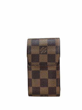 Louis Vuitton Damier Ebene Cigarette Case / Tobacco Case Brown Canvas